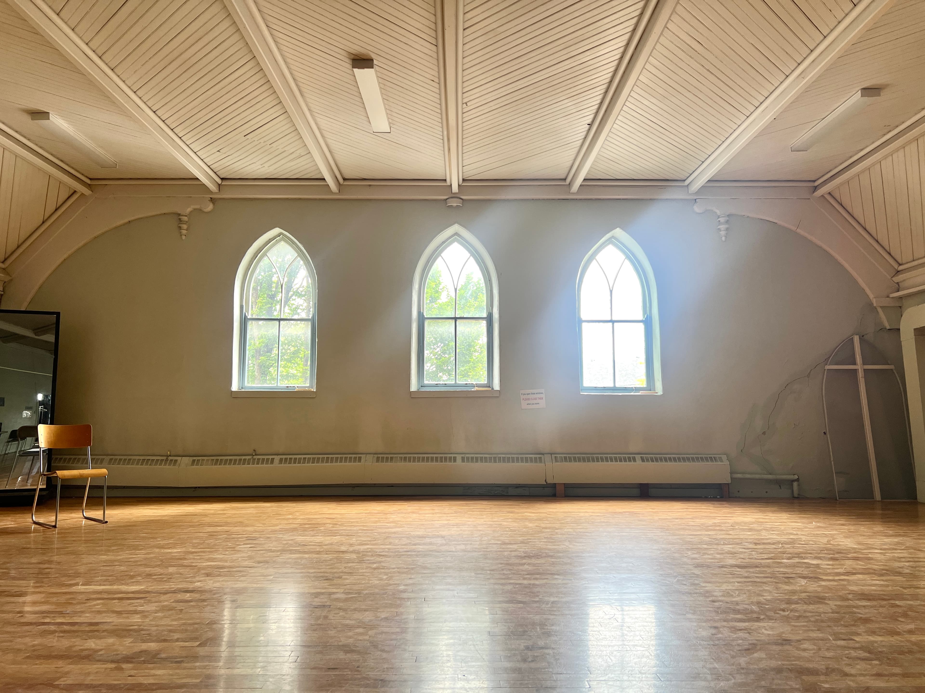 Another view of the Jazz Flow studio at Centennial United Church